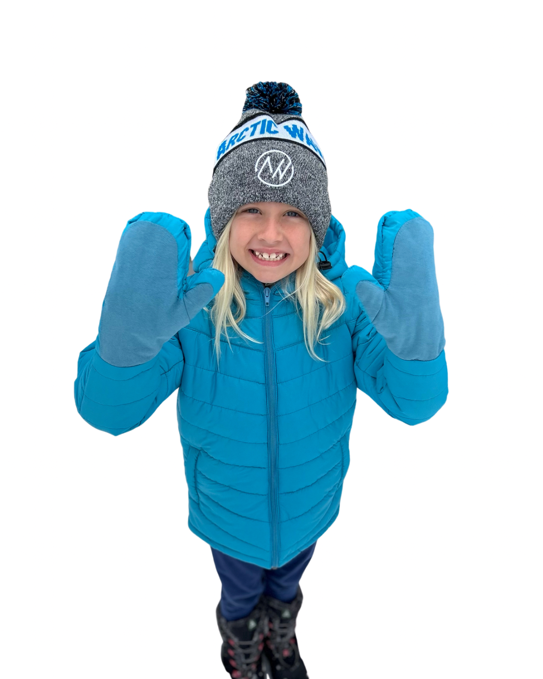 Kids winter coats, kids winter jackets, warm jackets for the winter, toddler winter coat, toddler winter jacket, kids puffer jacket, kids down jacket, childrens winter coats, boys winter jackets, girls puffer jacket, children's winter jackets, attached gloves, mittens attached, jackets with gloves attached, coat with mittens attached, adaptive coat, adaptive jacket, special needs coat, special needs jacket, built-in gloves