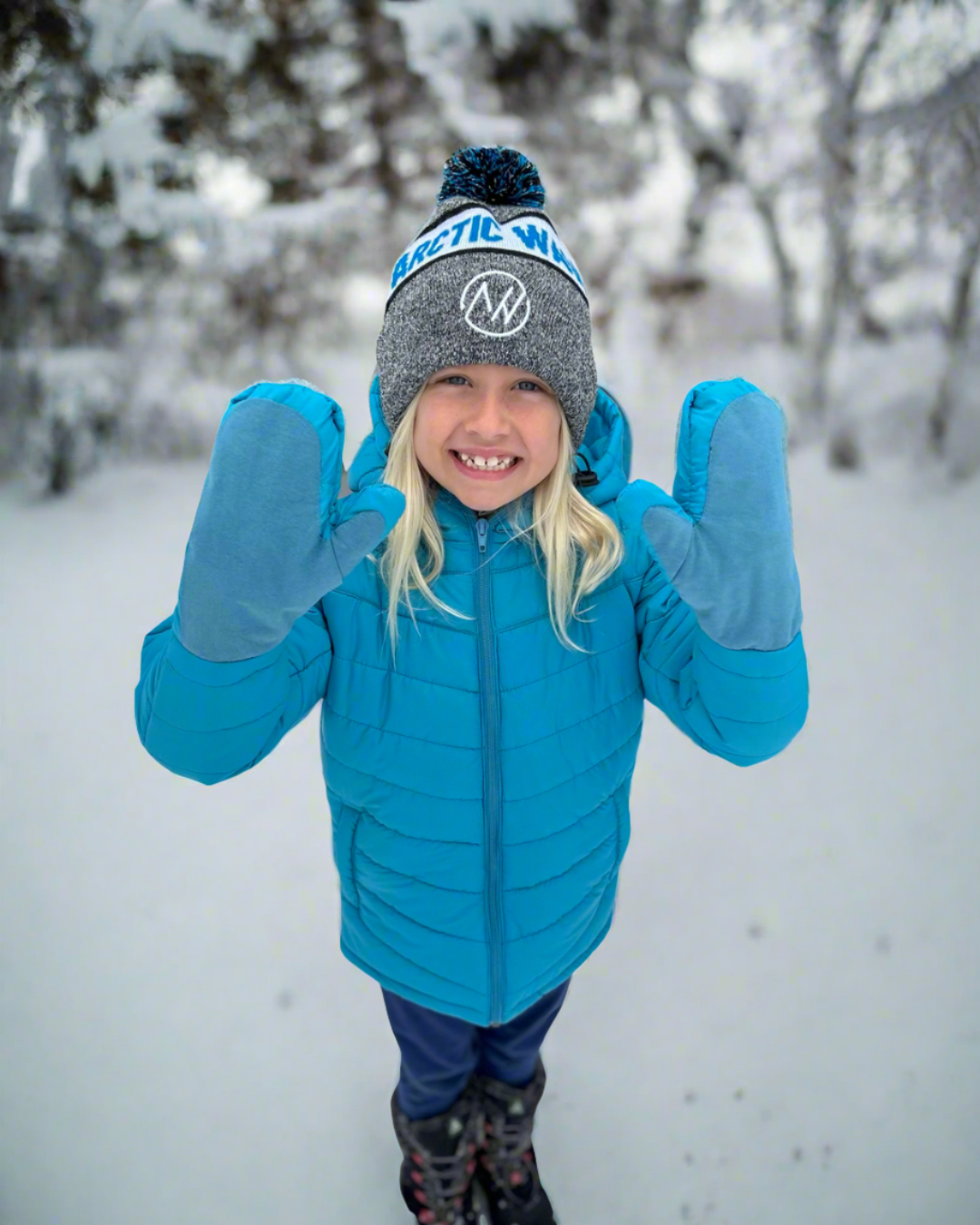 Boys coat with best sale mittens