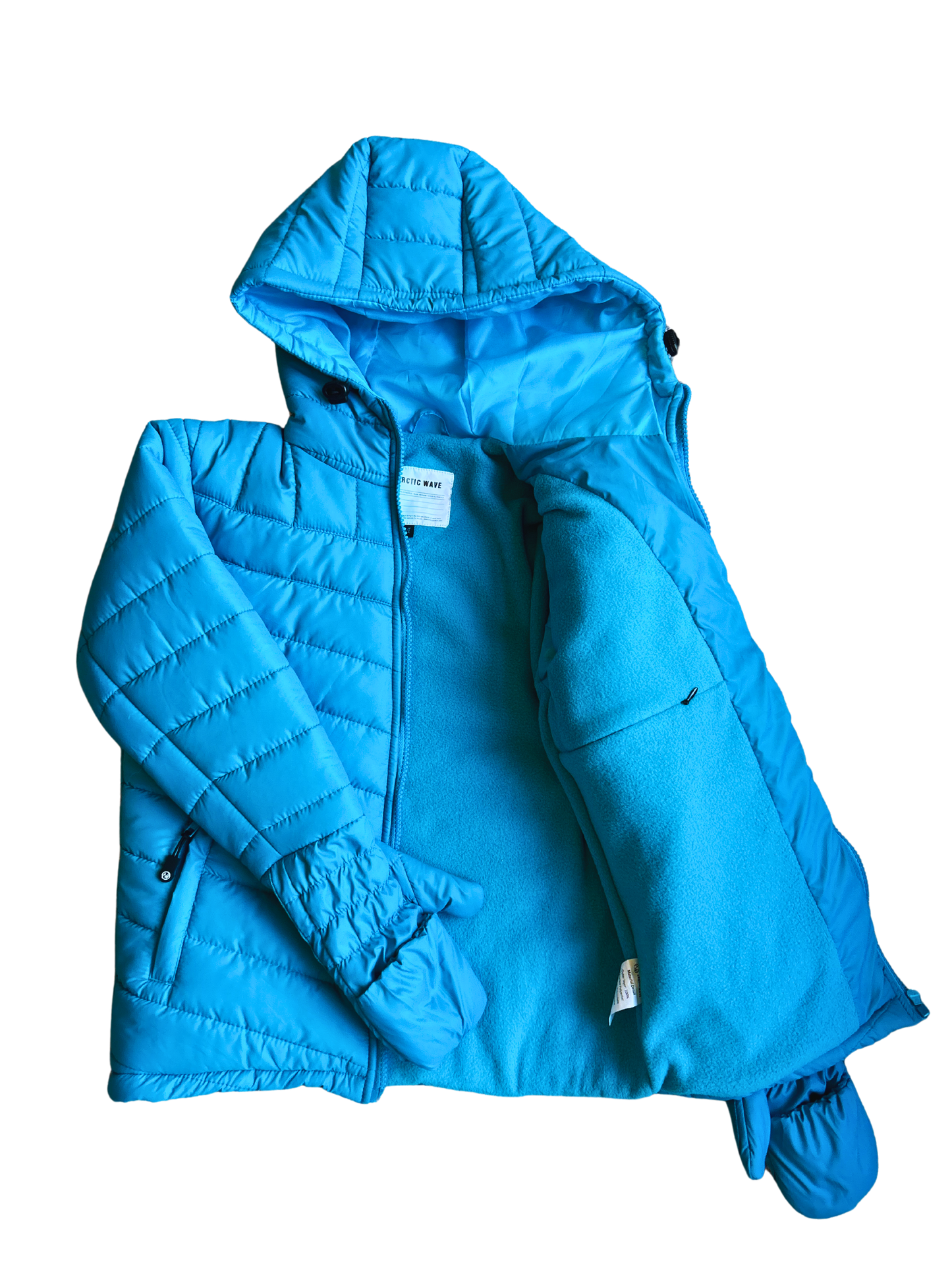 Puffer coat, puffer jacket, children's winter coat, attached mittens, attached gloves, built-in mittens, builtin mittens, built in mittens, built-in gloves, builtin gloves, built in gloves, adaptive coat, special needs coat, unisex, fleece lining, recycled shell, rpet, warm, zip up jacket, unisex, fleece lining, warm coat, recycled shell, rpet, girls winter coat, girls puffer jacket, best kids jackets, jacket with attached gloves